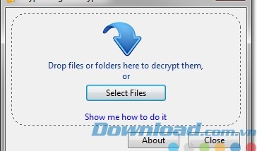  Giải mã khi sử dụng phần mềm bảo mật CryptoForge Decrypter cho máy tính