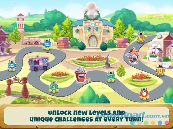 Chinh phục hơn 900 level nấu ăn đặc sắc trong Kitchen Scramble