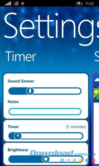 Chế độ hẹn giờ và tùy chọn âm thanh ru bé ngủ tiện ích
