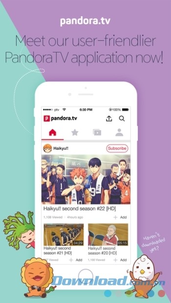 Phiên bản nâng cấp của PandoraTV thân thiện hơn với người dùng