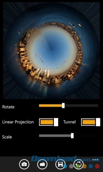 Ứng dụng chỉnh sửa ảnh hành tinh tí hon Tiny Planets Pro cho Windows Phone