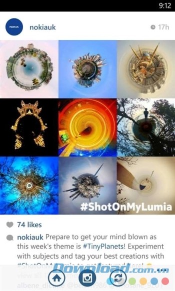 Tiny Planet Pro cho Windows Phone tích hợp công cụ hiệu chỉnh hình ảnh tốt nhất và chia sẻ nhanh chóng