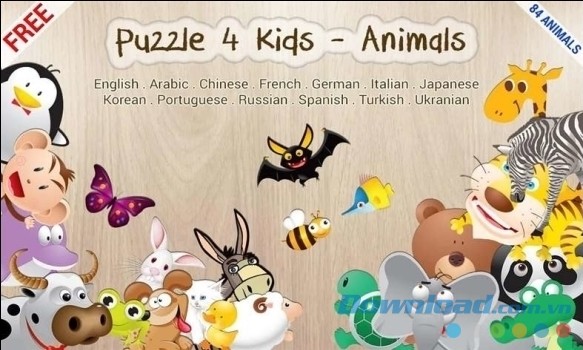 Giao diện chính game xếp hình trên Windows Phone hấp dẫn dành cho trẻ nhỏ