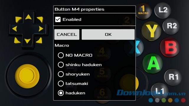Tính năng Macro trên ứng dụng MAXJoypad