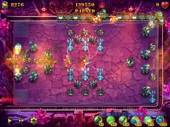 Sử dụng chiến thuật linh hoạt để ngăn chặn những đợt tấn công của Fieldrunners 