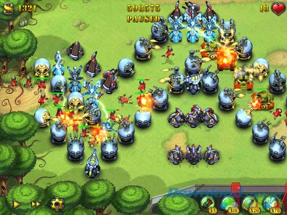 Game chiến thuật thủ thành kinh điển Fieldrunners 