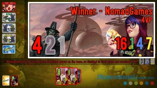 Vận dụng chiến thuật tốt để giành chiến thắng trong game thẻ bài Smash Up cho máy tính