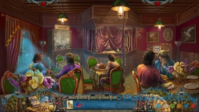 Tìm kiếm đồ vật ẩn trong game phiêu lưu Grim Facade: A Wealth of Betrayal cho máy tính