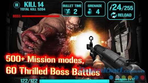 Chinh phục hơn 500 nhiệm vụ bắn zombie nhuốm màu kinh dị