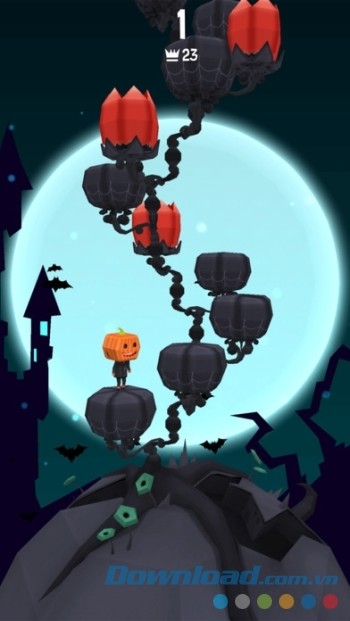 Điều khiển nhân vật leo cây ăn thịt người trong Jumpy Tree Điều khiển nhân vật leo cây ăn thịt người trong Jumpy Tree