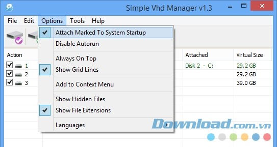Đính kèm tập tin VHD cố định mỗi lần khởi động chỉ qua vài thao tác đơn giản