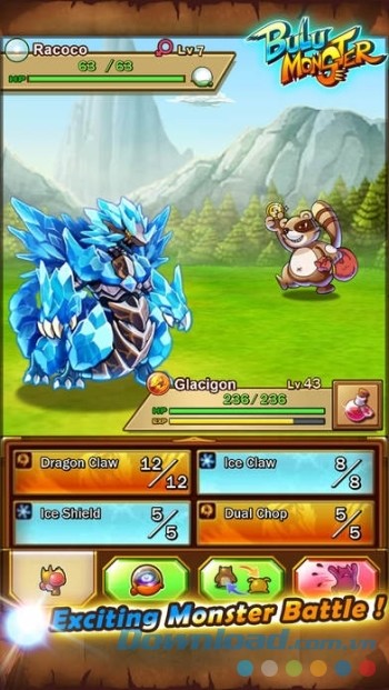 Game huấn luyện quái vật chiến đấu Bulu Monster 