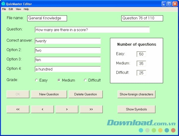 Câu hỏi trắc nghiệm đa lựa chọn độc đáo