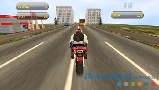 Điều khiển mô tô phân khối lớn trên đường trường Điều khiển mô tô phân khối lớn trên đường trường