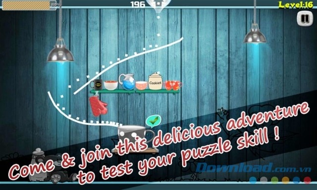 Kiểm tra kỹ năng giải đố và khả năng phản xạ trong game trí tuệ miễn phí Sugar and Cup: Brain Game