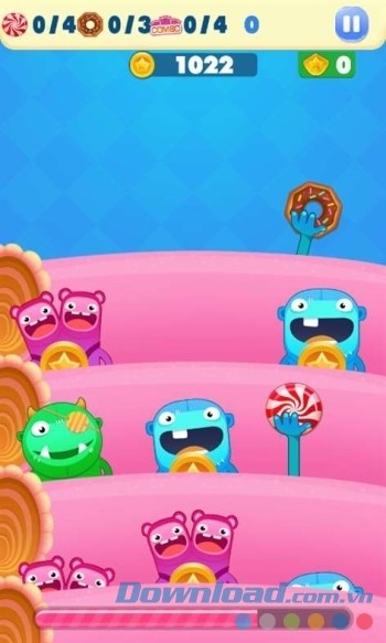 Game săn quái vật Candy Monster Tap cho Windows Phone hấp dẫn cho mọi nhà