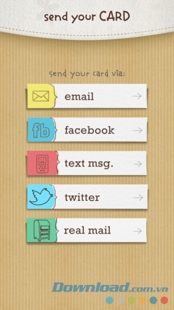 Gửi thiệp cho bạn bè, người thân yêu bằng nhiều hình thức khác nhau Gửi thiệp cho bạn bè, người thân yêu bằng nhiều hình thức khác nhau