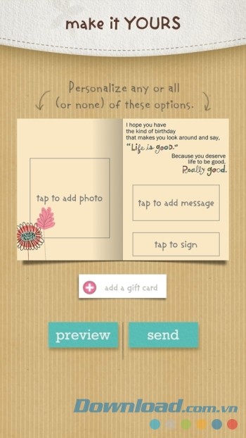 Cá nhân hóa eCard theo cách riêng Cá nhân hóa eCard theo cách riêng