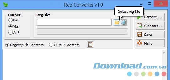 Tiện ích chuyển đổi tập tin REG tuyệt vời cho máy tính