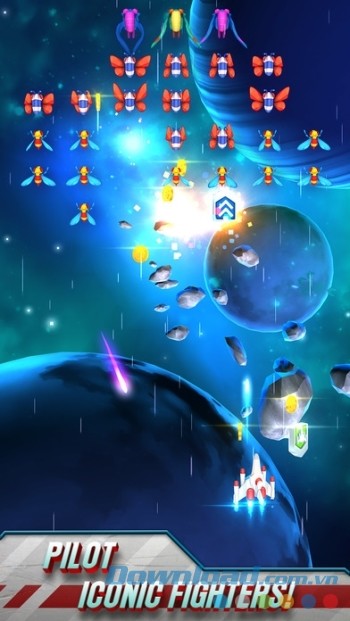 Game hành động giả tưởng Galaga Wars