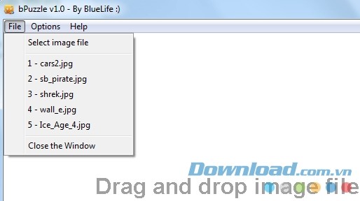 Lựa chọn nhiều mảnh ghép xếp hình thú vị trên bPuzzle
