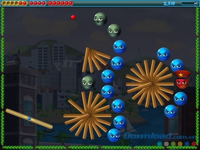 Vượt qua nhiều bài chơi trong game hành động Evil Orbs cho máy tính