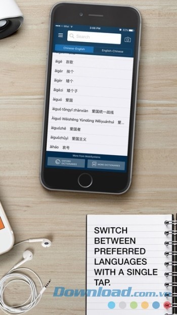 Oxford Chinese Dictionary tích hợp nhiều công cụ học tập hiệu quả