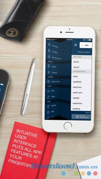 Luyện từ vựng và học tiếng Trung với Oxford Chinese Dictionary Free
