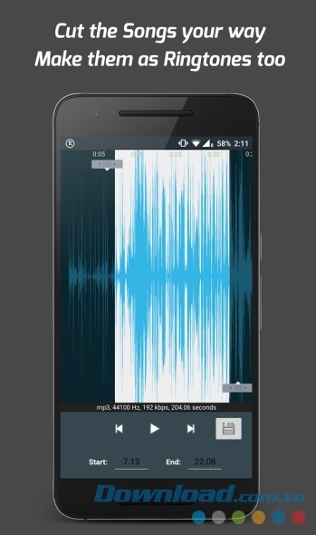 Tạo nhạc chuông bằng cách cắt file MP3
