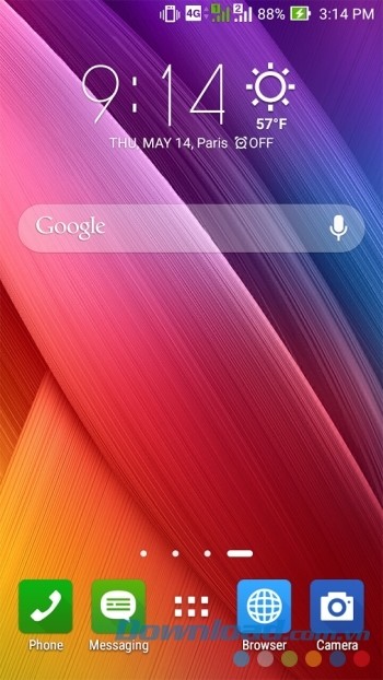 Tùy chỉnh hiển thị ngoài màn hình Home