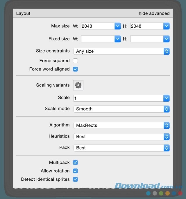 Phần mềm cung cấp tính năng tùy chỉnh Layout toàn diện Phần mềm cung cấp tính năng tùy chỉnh Layout toàn diện