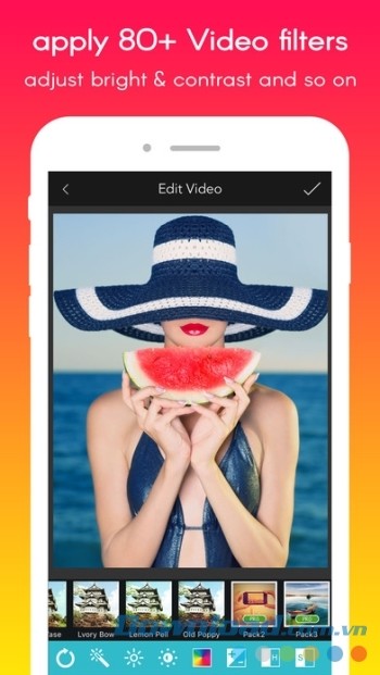 Áp dụng hơn 80 bộ lọc video miễn phí trong VStudio