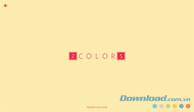 Giao diện chính trông hết sức đơn giản của game giải đố cho Windows Phone và máy tính 2Colors