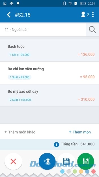 Tính tiền cho khách một cách nhanh chóng Tính tiền cho khách một cách nhanh chóng