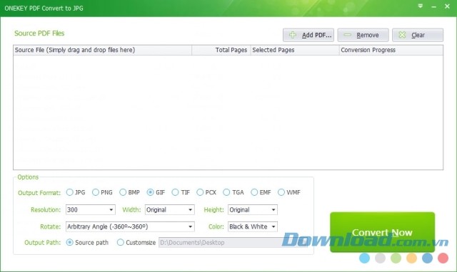 ONEKEY PDF Convert to JPG phần mềm chuyển đổi PDF sang hình ảnh đa tiện ích