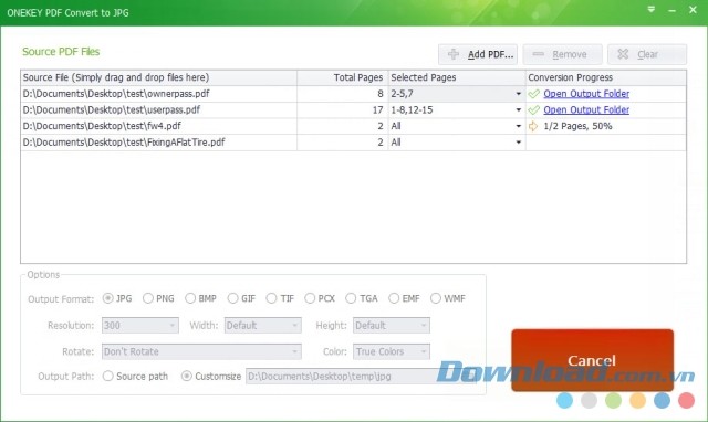 Chỉ với một cú nhấp chuột, người dùng nhanh chóng chuyển mọi tài liệu PDF sang định dạng hình ảnh mong muốn