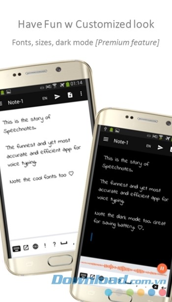 Tùy chỉnh font chữ và cỡ chữ hiển thị