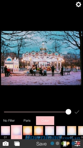 Bộ lọc ảnh thành phố Paris