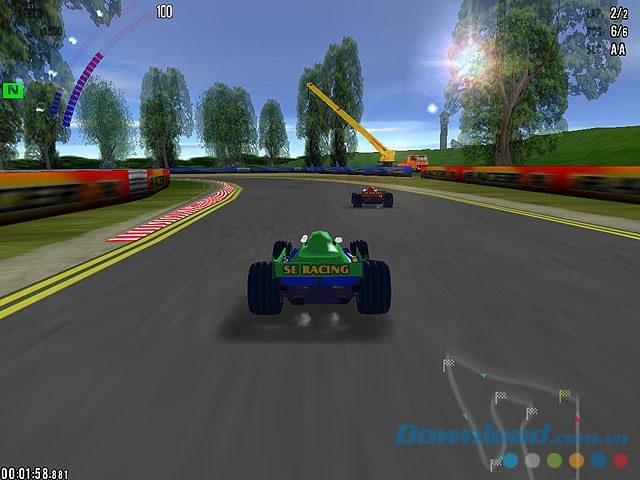 Cạnh tranh khốc liệt với bạn bè và game thủ thực trong Grand Prix Racing