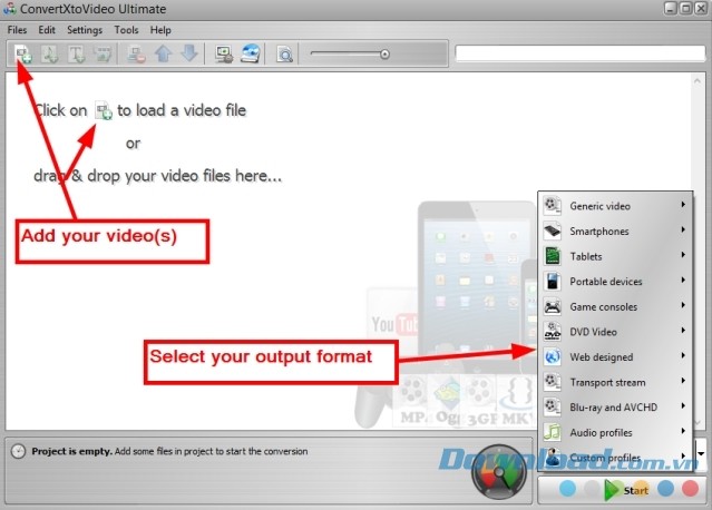 Hỗ trợ mọi định dạng video phổ biến nhất hiện nay