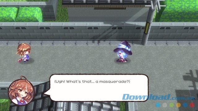 Điều khiển cô gái pháp sư bé nhỏ trong game nhập vai A Magical High School Girl cho máy tính