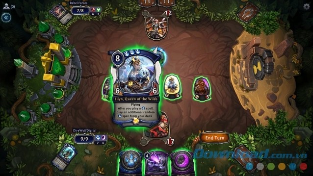 Sử dụng khả năng đặc biệt của các thẻ bài trong game miễn phí Eternal Card Game cho máy tính
