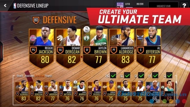 Tạo một team lớn mạnh với các siêu sao từ quá khư đến hiện tại