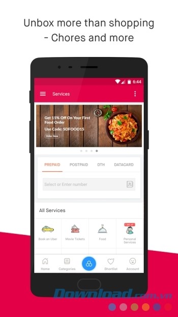 Snapdeal còn hỗ trợ các dịch vụ khác ngoài mua sắm online Snapdeal còn hỗ trợ các dịch vụ khác ngoài mua sắm online