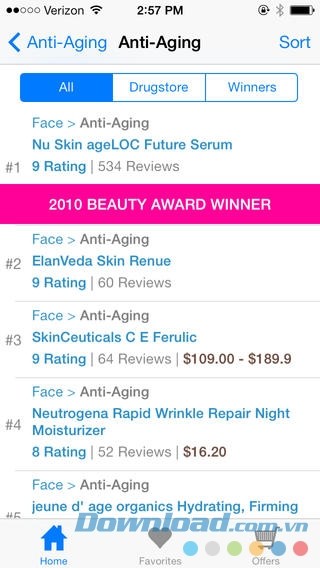 Ứng dụng giúp phái đẹp đưa ra lựa chọn thông minh khi mua mỹ phẩm - Beauty Product Reviews cho iOS