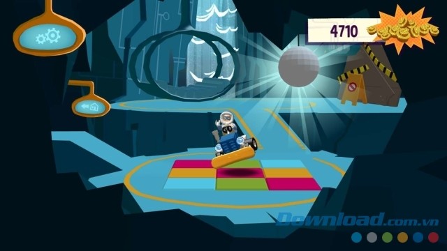 Vào hang động bí mật trong game đua xe miễn phí LEGO DC Super Heroes Mighty Micros 