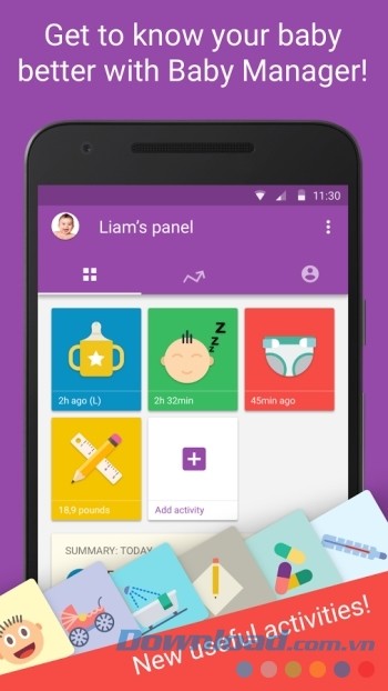 Baby Manager Android nhu cầu