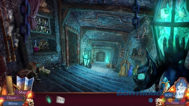 Khám phá nhiều khu vực độc đáo của game phiêu lưu tìm kiếm đồ vật ẩn Eventide 2: The Sorcerers Mirror 