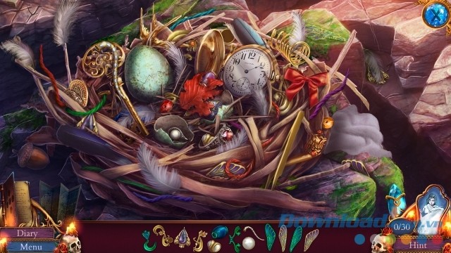 Tìm kiếm nhiều đồ vật ẩn tại các khu vực trong game phiêu lưu Eventide 2: The Sorcerers Mirror 