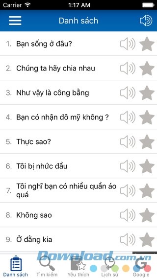 Lưu lại danh sách yêu thích người dùng